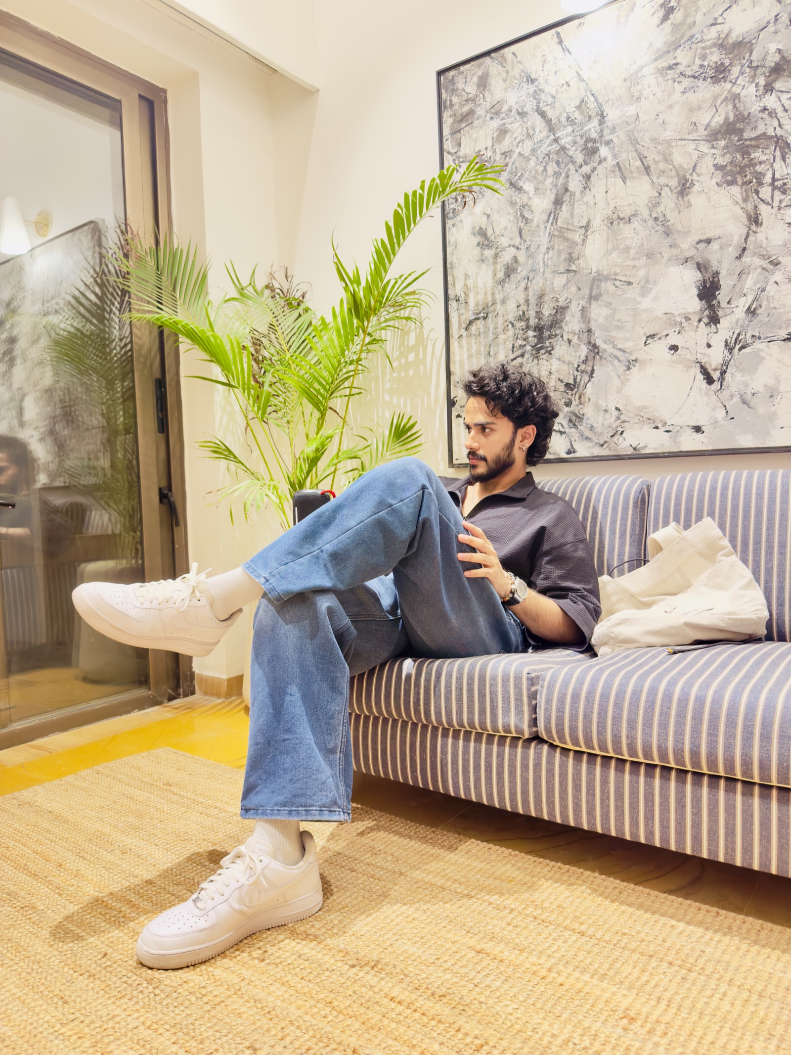 Neel Rajpurohit studio fashion editorial portrait